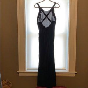 NWOT Express Floor Length Crossed Back Dress